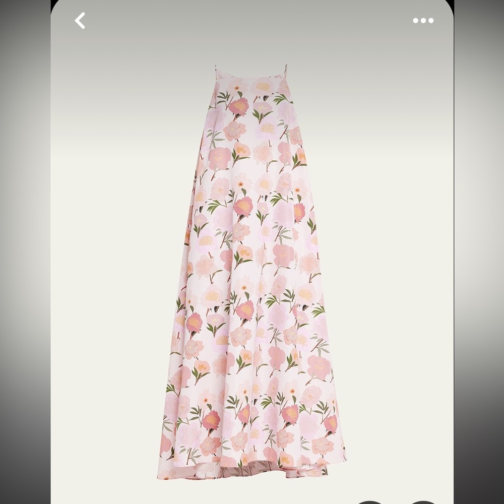 Bernadette Peonies-Print Tank Maxi Dress